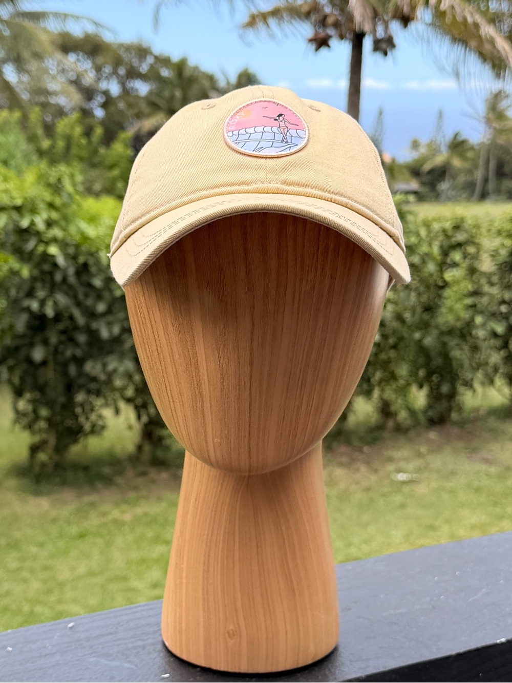 Roxy Yellow Baseball Cap Surfer Girl Patch One Size